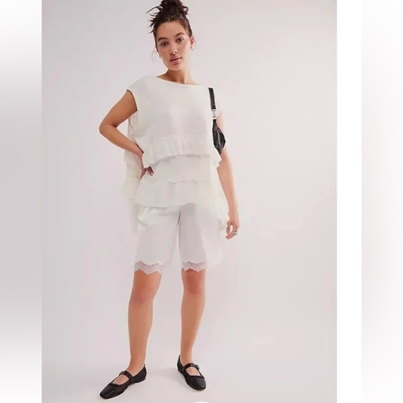 NWOT Free People Claire Tee Tunic Top sz M - Picture 7 of 7